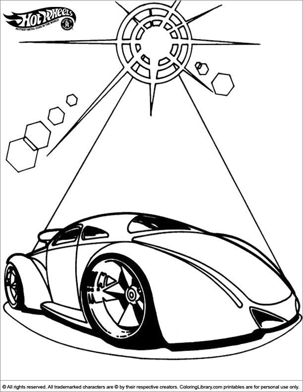 Hotwheels coloring pages in the Coloring Library