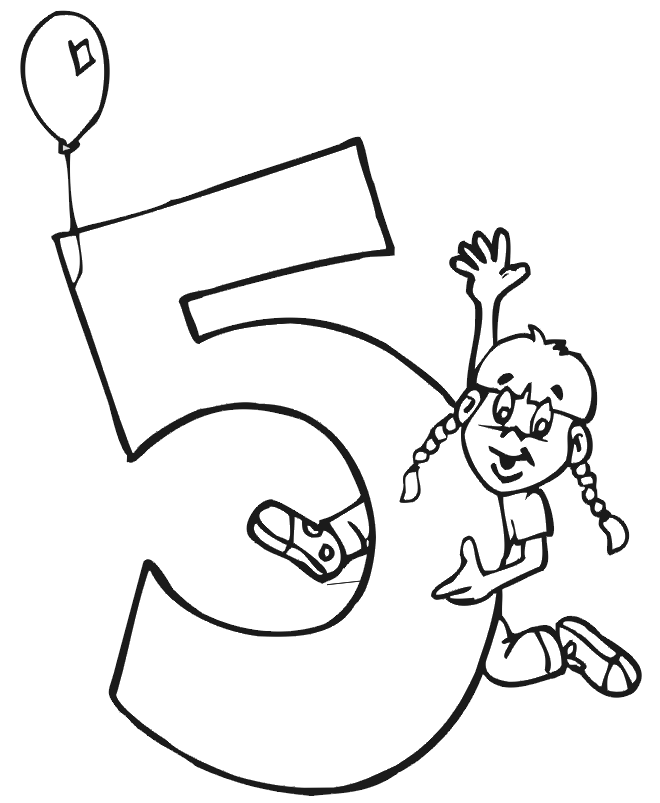 Birthday Coloring Page | A Girl Hanging Onto A Giant #