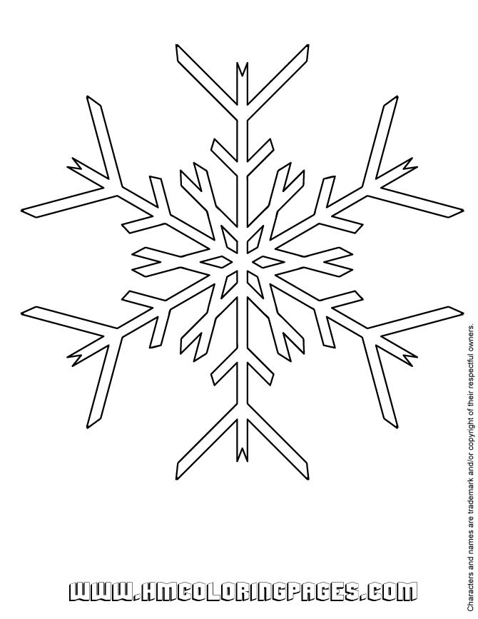 Christmas Snowflake Pattern Coloring Page | HM Coloring Pages