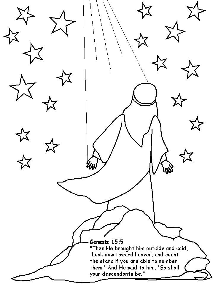Abraham coloring pages | Bible: Old Testament for Kids