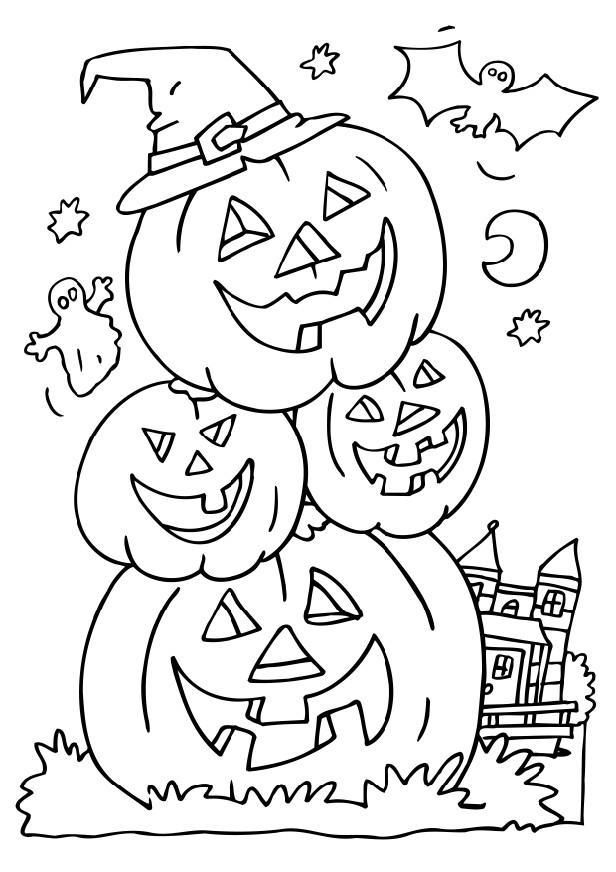 Halloween Printable Coloring Pages | Bulk HD Wallpapers