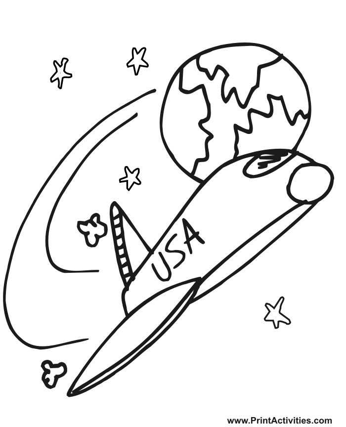 Outer Space Coloring Pages For Kids Coloring Home