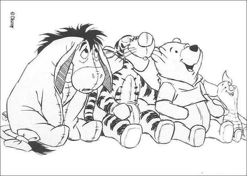 Classic Winnie The Pooh Coloring Pages - Coloring Home