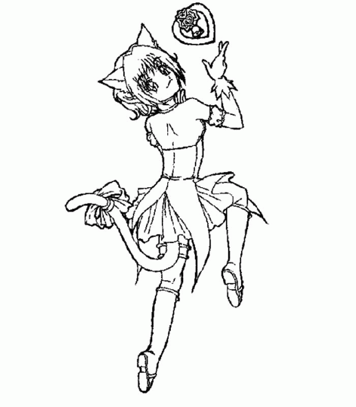 Mew Mew Power zoey Colouring Pages