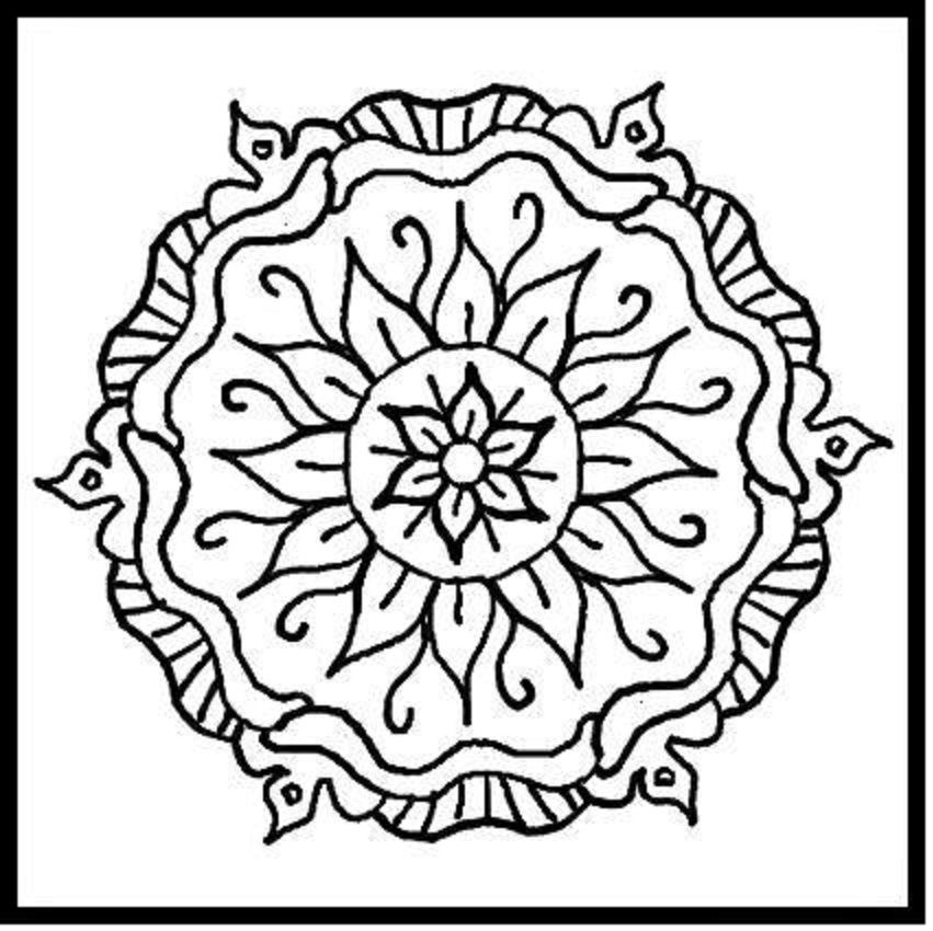 Mosaic Patterns Coloring Pages Coloring Home