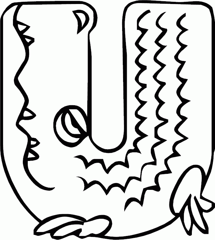 Letter U Coloring Page Coloring Home