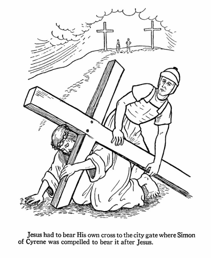 roman centurion and jesus Colouring Pages (page 2)