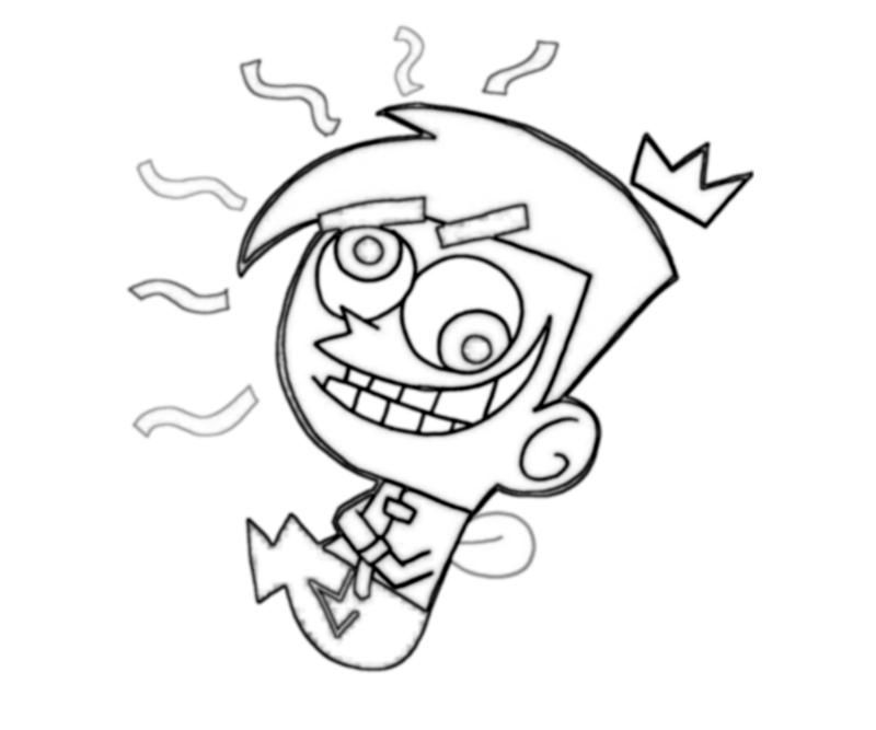 Kids TV Fairly Oddparents Coloring Printable - Kids Colouring Pages