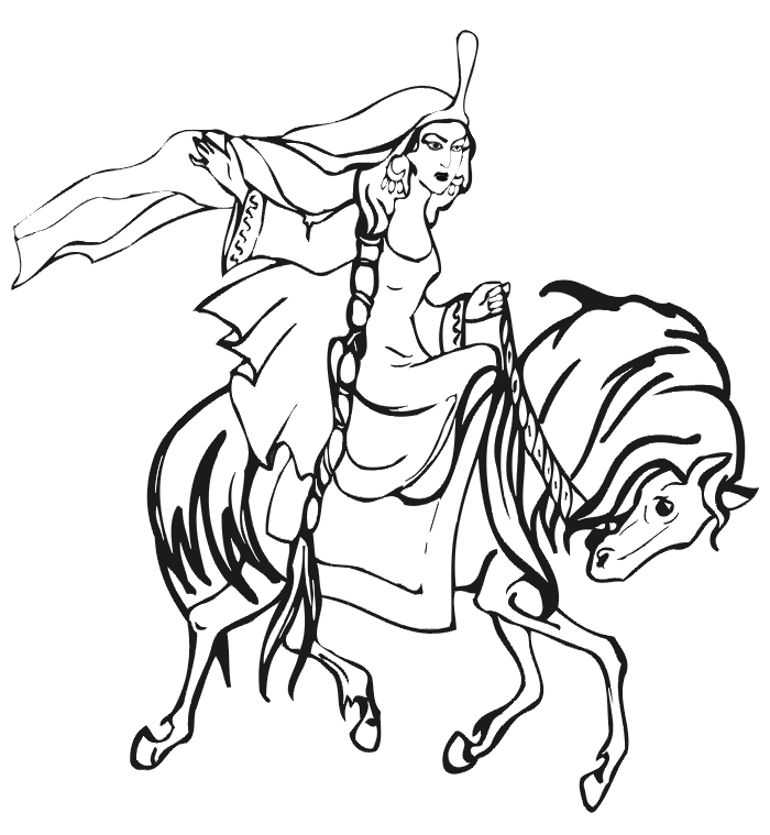 galloping horse coloring pages - photo #50
