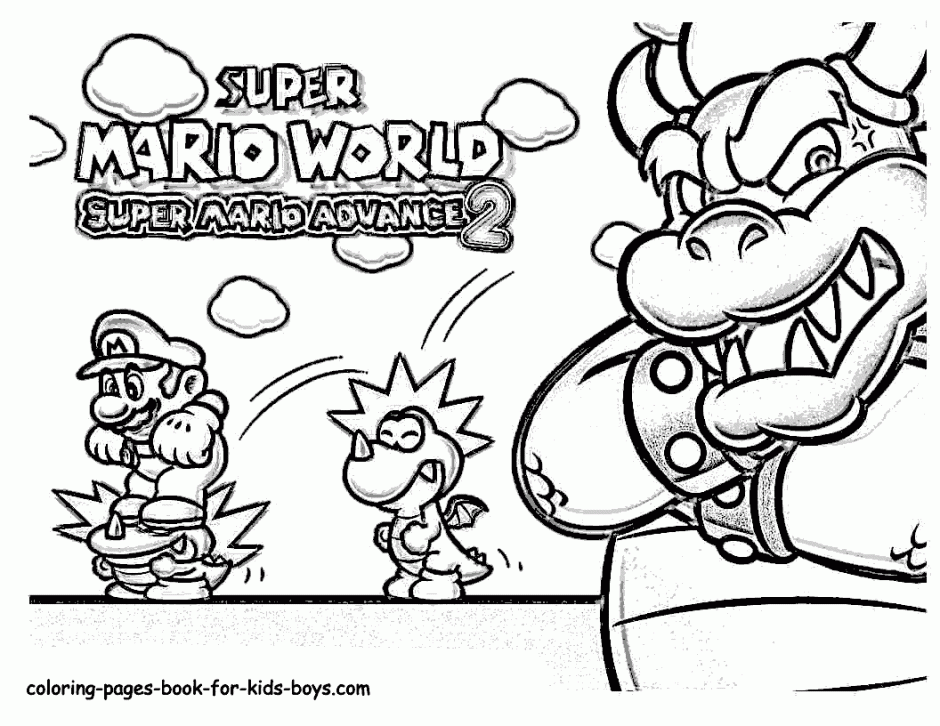 Super Mario 3d Land Coloring Pages Coloring Home
