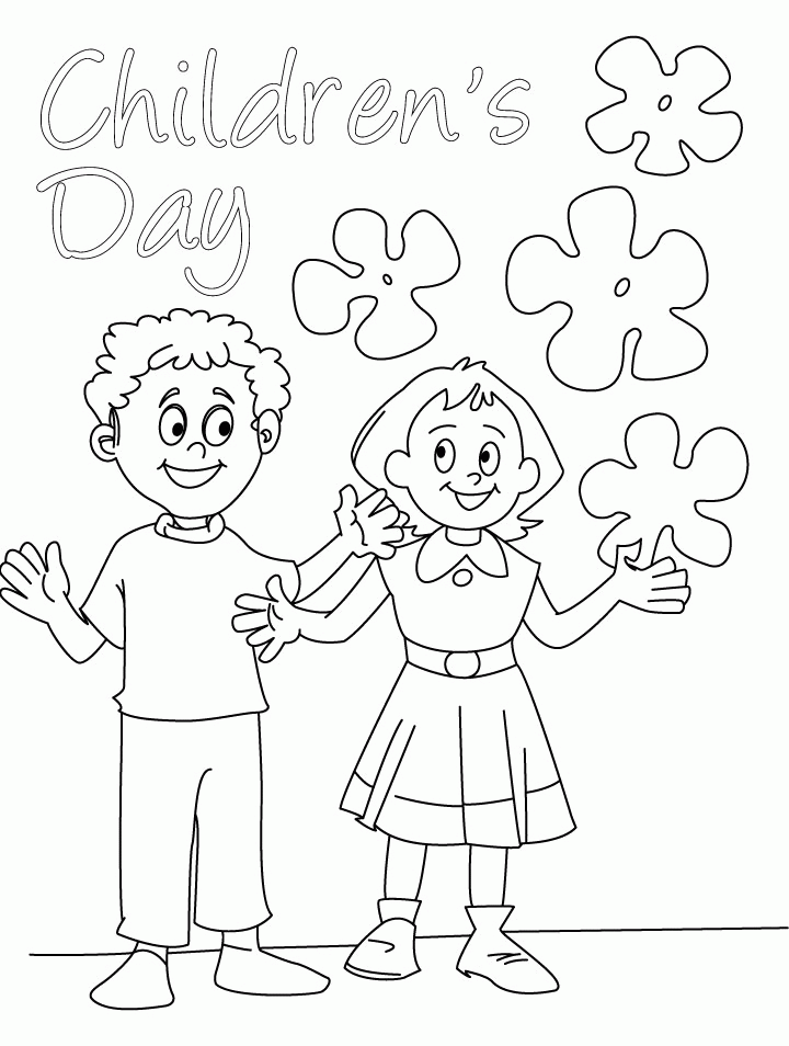 Day of the children coloring page | Download Free Day of the 