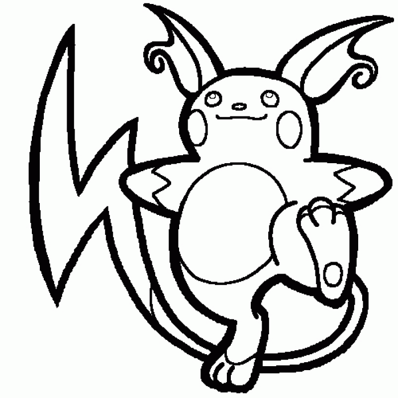 Raichu Coloring Pages - HD Printable Coloring Pages - Coloring Home