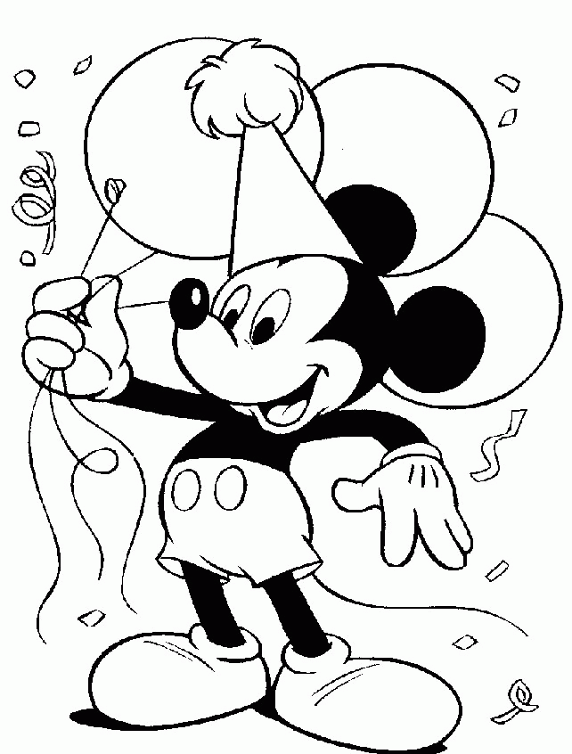Mickey Mouse Coloring Page | Coloring Pages
