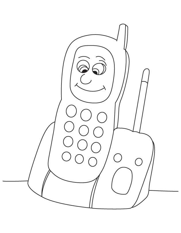 Cell phone detector coloring pages, Kids Coloring pages, Free 