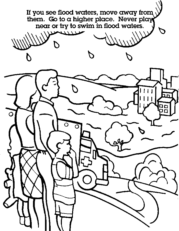 Safety Coloring Pages