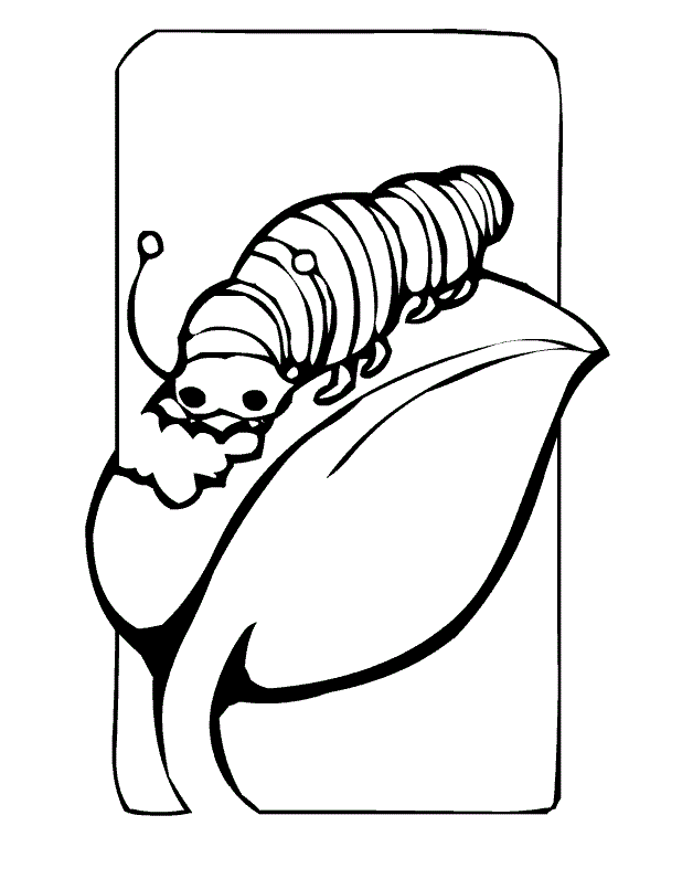 christmas caterpillars Colouring Pages