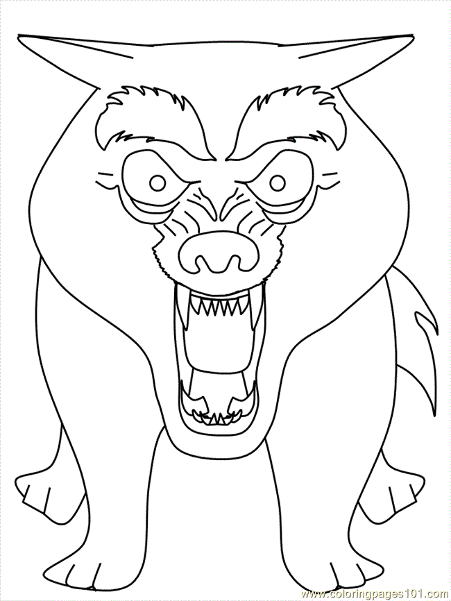 Printable Wolf Coloring Pages
