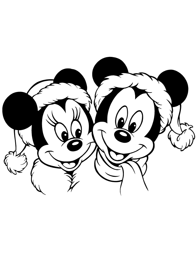 mickey and minnie wedding Colouring Pages