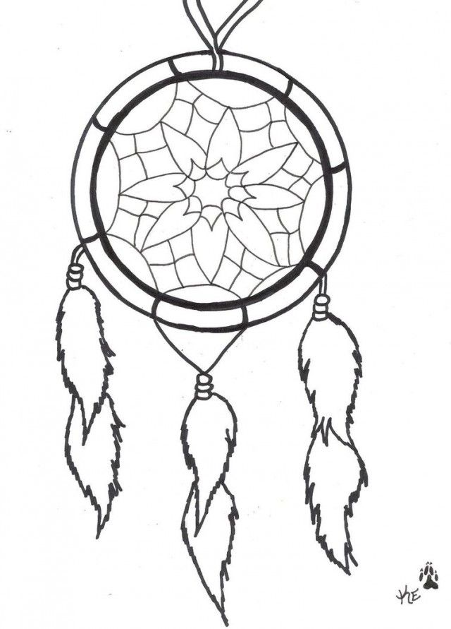 Dreamcatcher Coloring Pages - Coloring Home