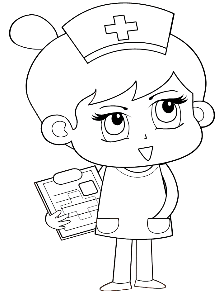 Nurse Coloring Pages Coloring Home