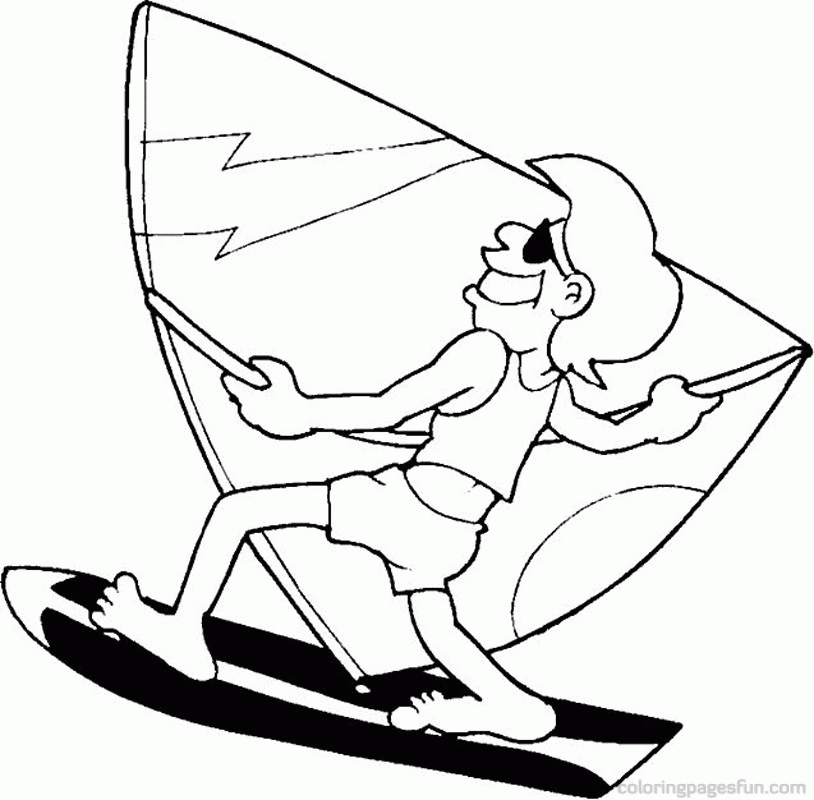 Summer Vacation Coloring Pages 3