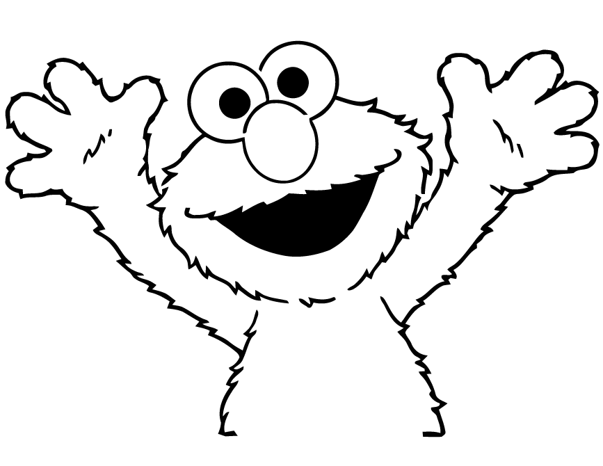 Elmo For Toddlers Coloring Page | HM Coloring Pages