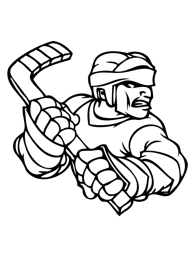 Free Hockey Coloring Pages - Coloring Home