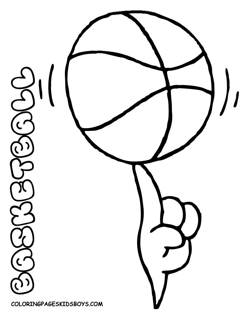 Free Printable Coloring Pages Sports Balls Sports Coloring Pages ...