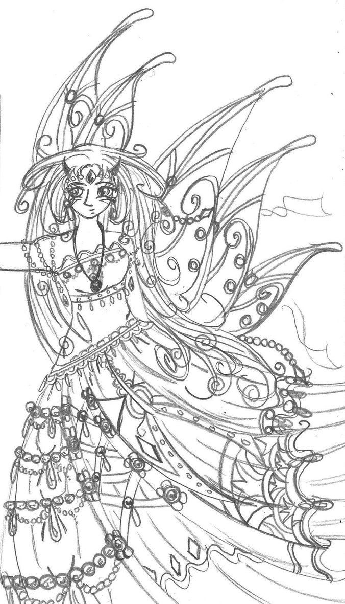 Fantasy Anime Coloring Pages - Coloring Home