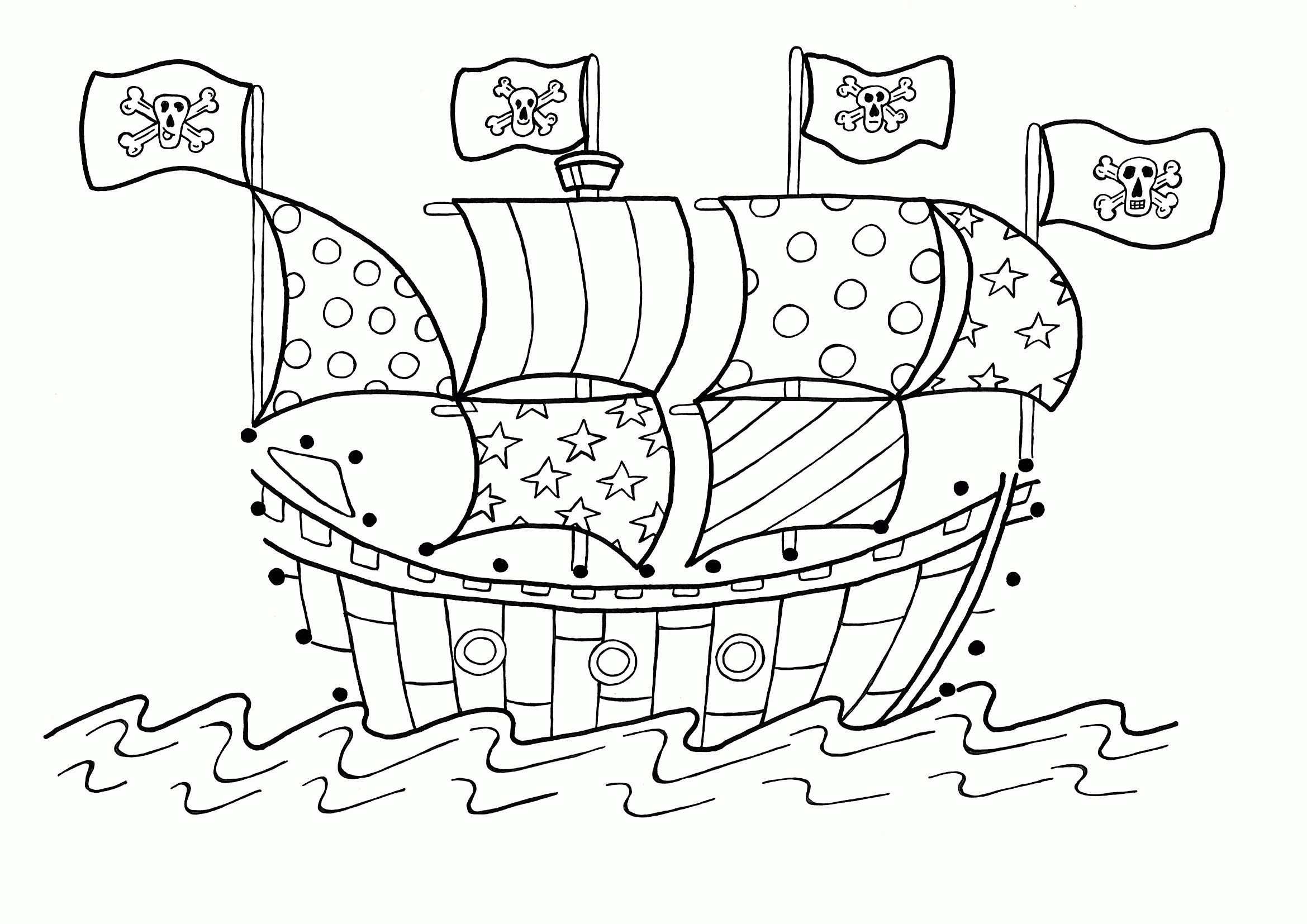 Pirate Ship Coloring Pages (18 Pictures) - Colorine.net | 12904