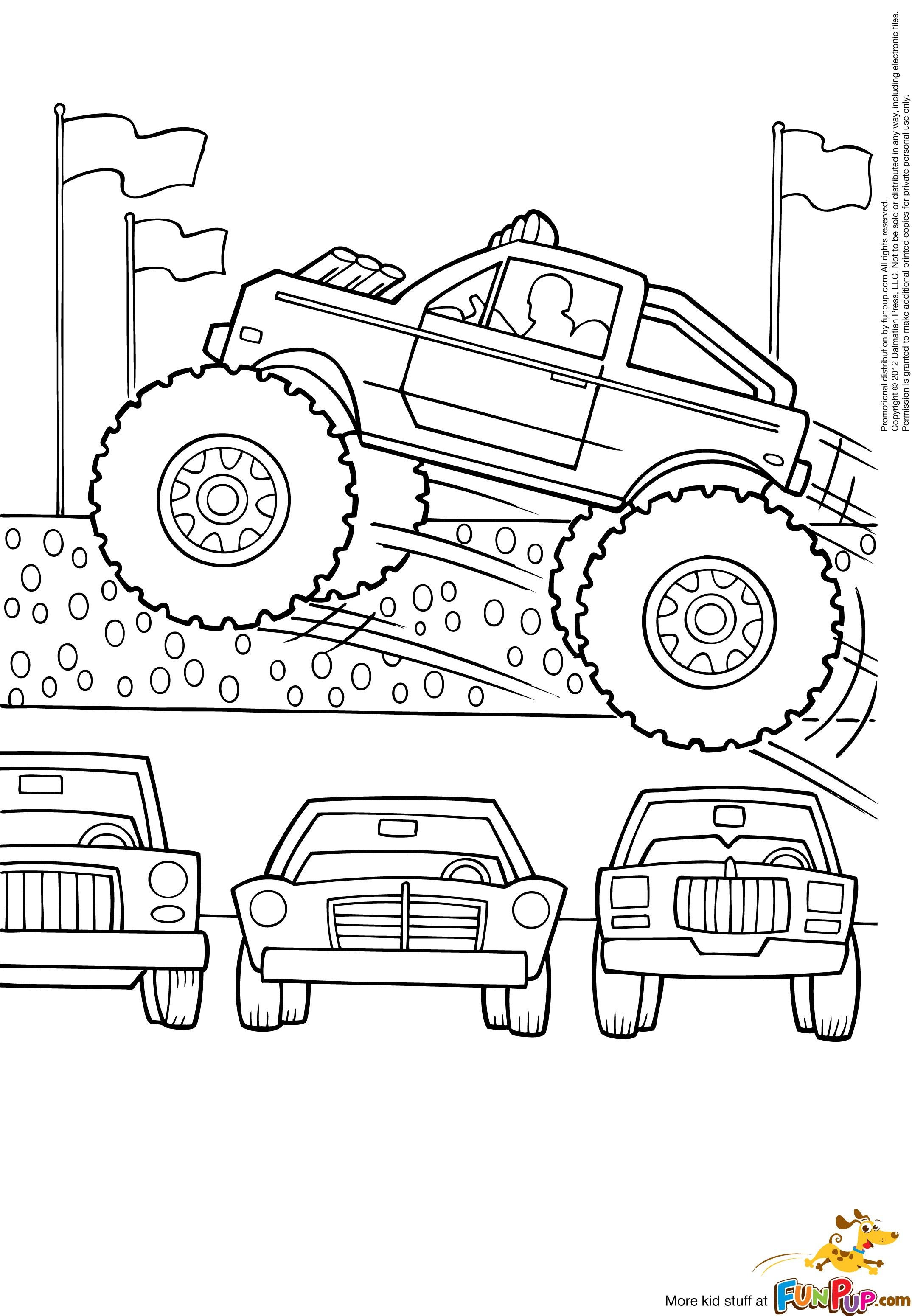 Monster Jam Coloring Page - Coloring Home