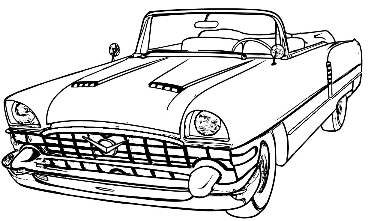 Free Printable Coloring Pages Classic Cars