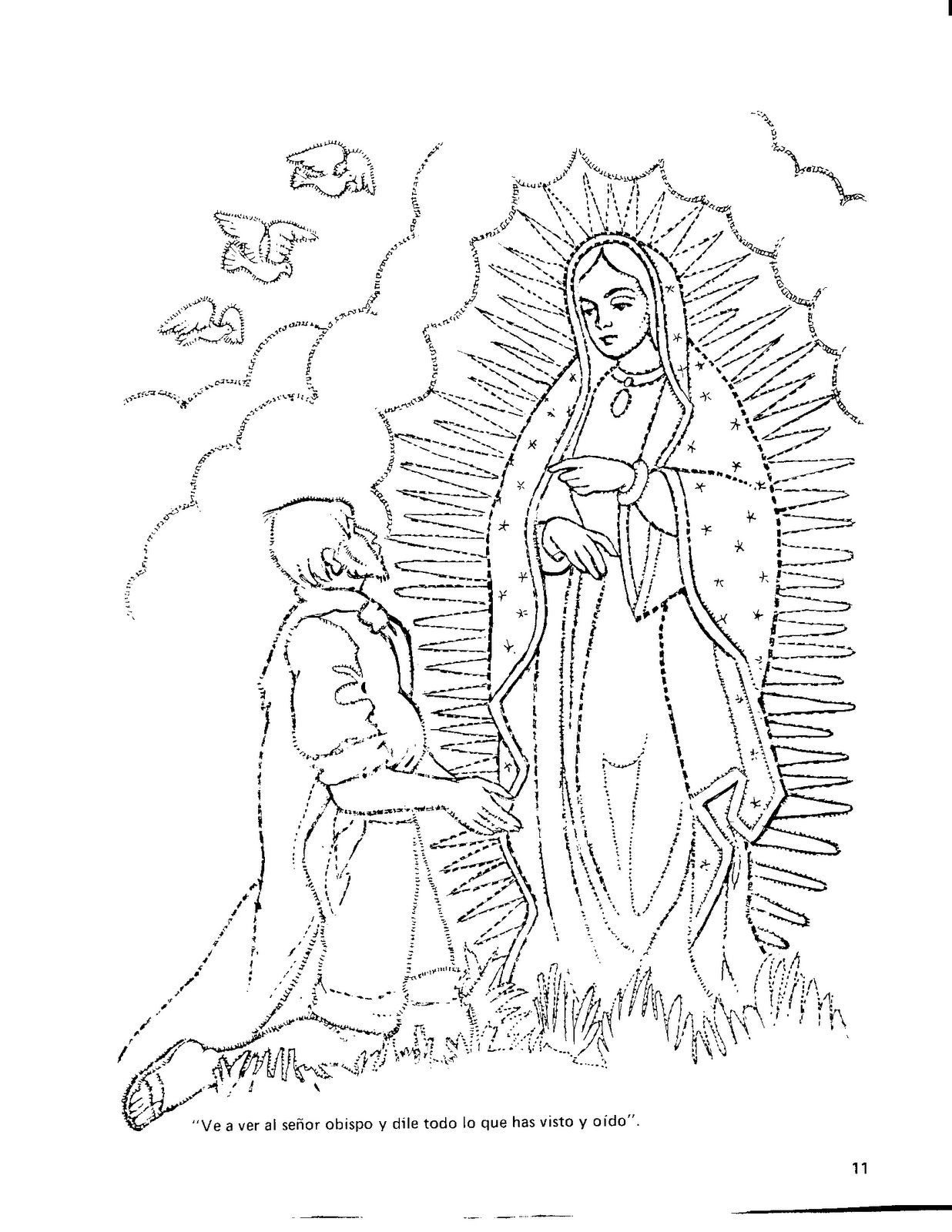 Virgen De Guadalupe Coloring Pages - Coloring Stylizr