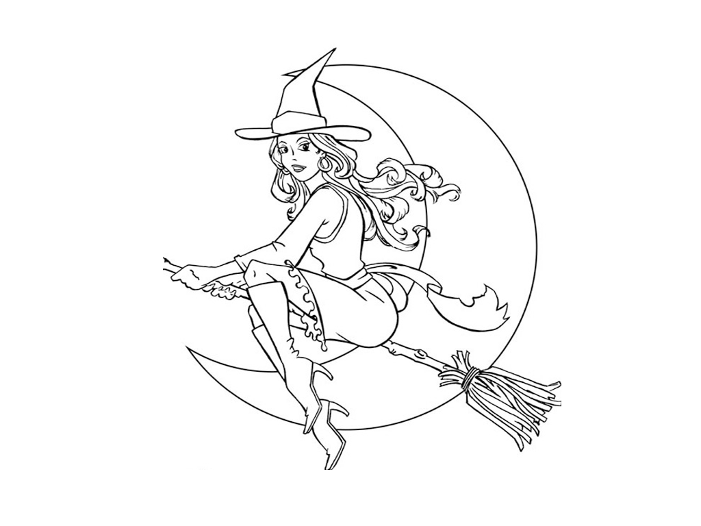 Free Halloween Witch Coloring Pages Witches