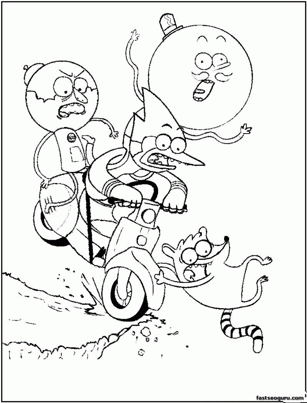 Regular Show Coloring Pages Icolorings Cartoon Network