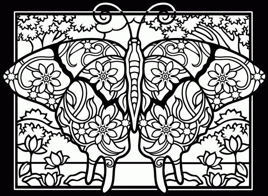 Free Printable Stained Glass Window Coloring Pages ...