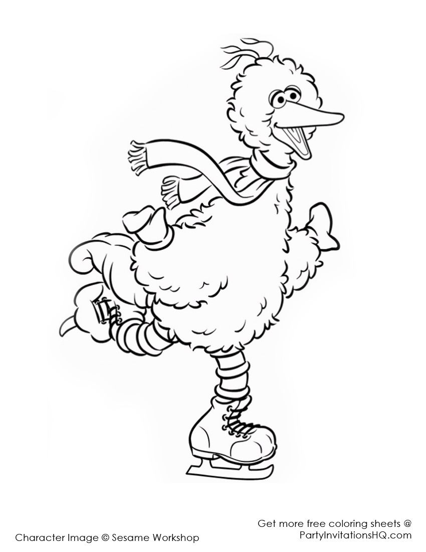 Sesame Street Christmas Coloring Pages - Coloring Home