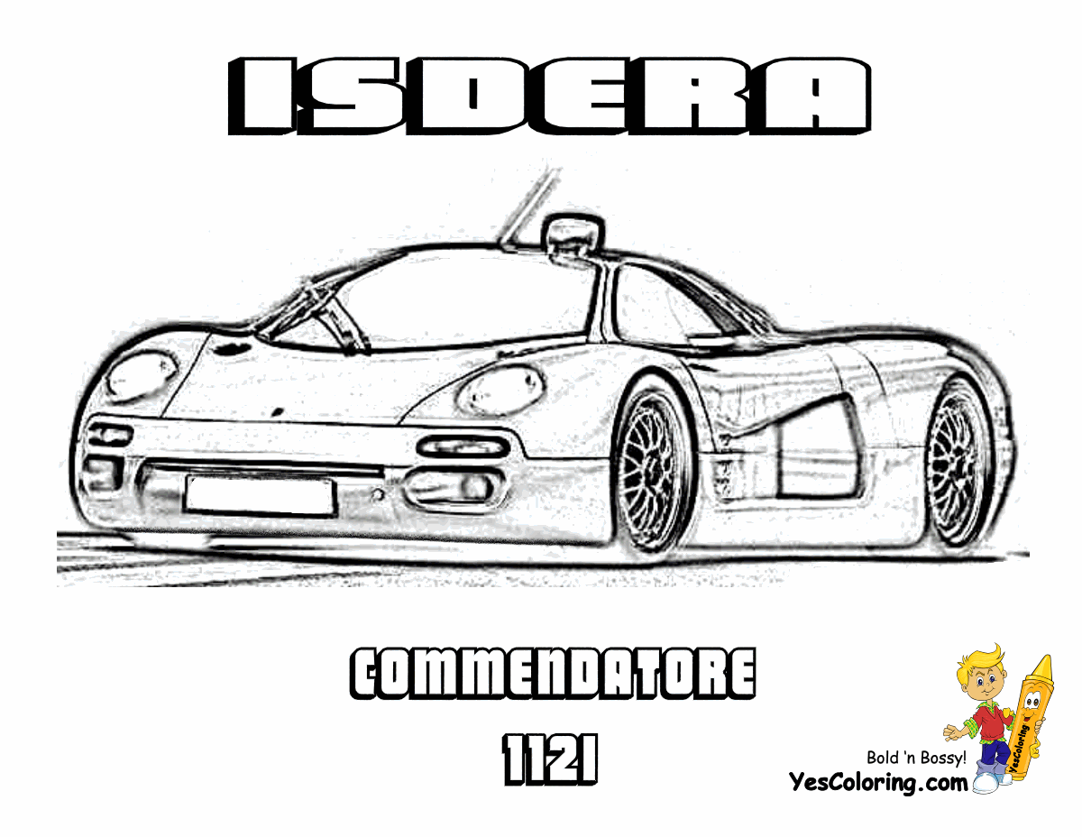 Need For Speed Coloring Pages Printable Sketch Coloring Page
