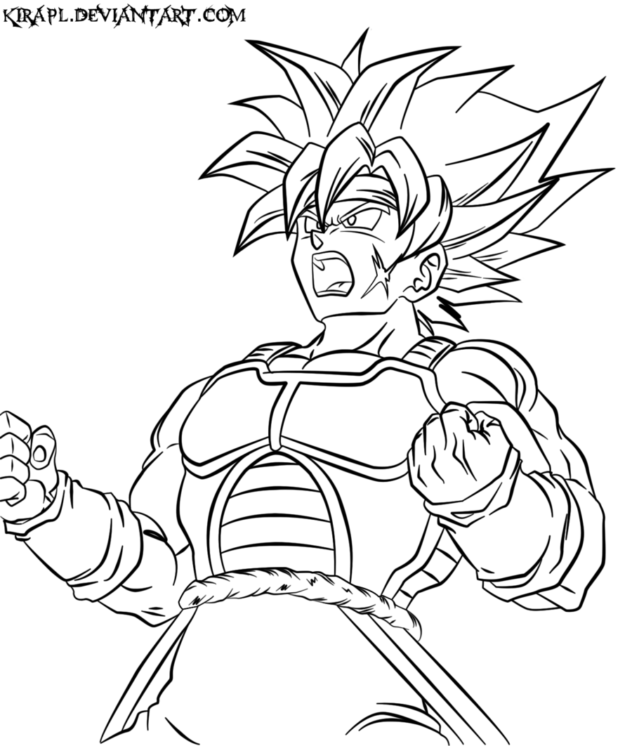Dragon Ball Coloring Pages Bardock High Quality Wwwdragon