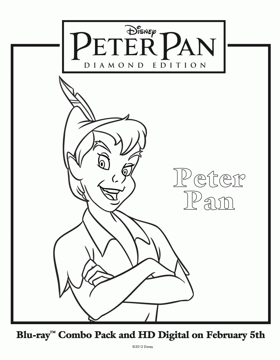 Format Free Printable Peter Pan Coloring Pages For Kids - Widetheme