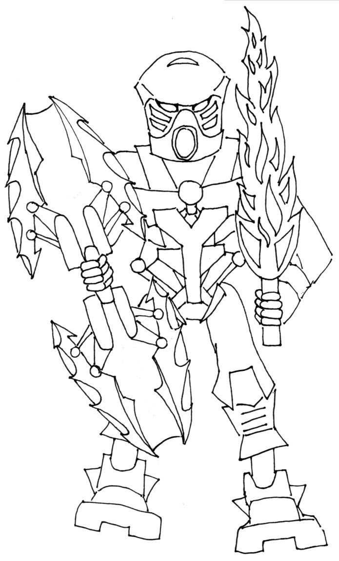 Bionicle Coloring Pages Printable High Quality Coloring Pages