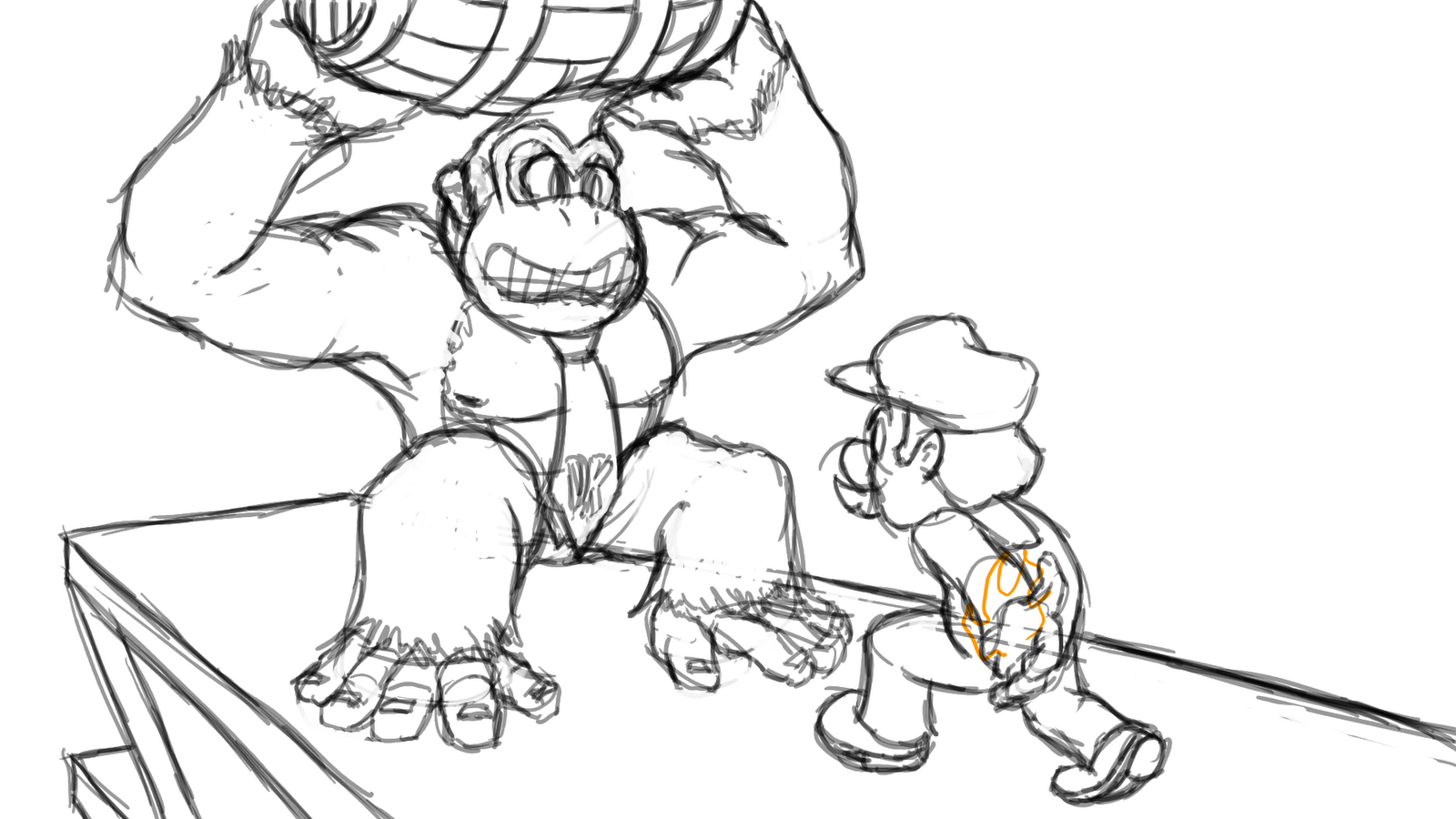Donkey Kong Returns Coloring Pages Free Printable Donkey