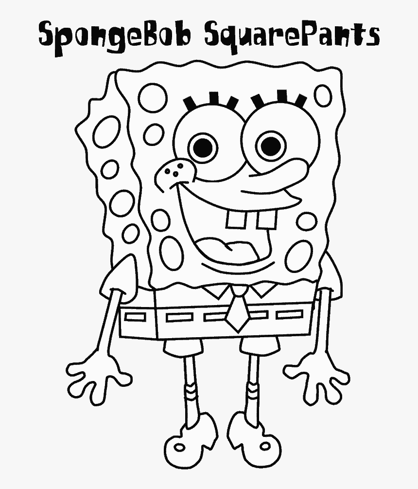 Printable Coloring Pages - Sponge Bob Coloring Pages, HD Png ...