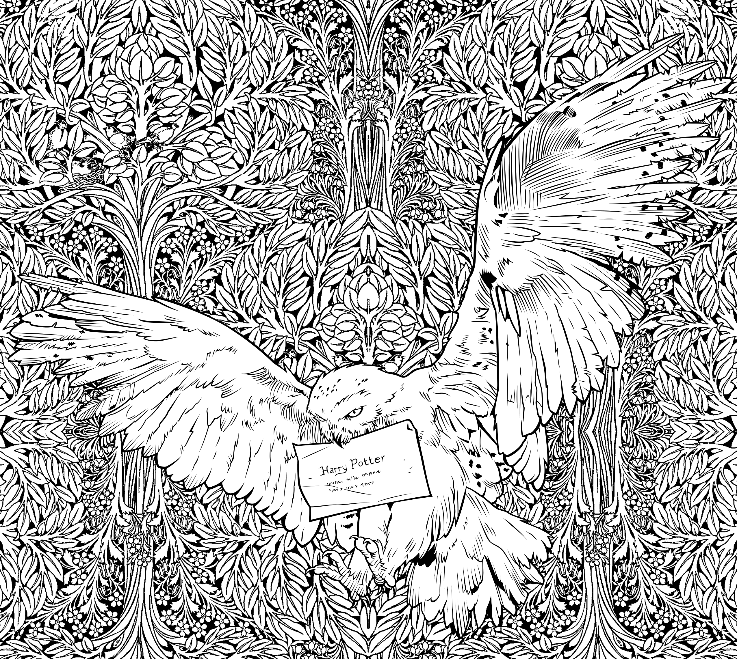 Harry Potter Adult Coloring Pages Coloring Home