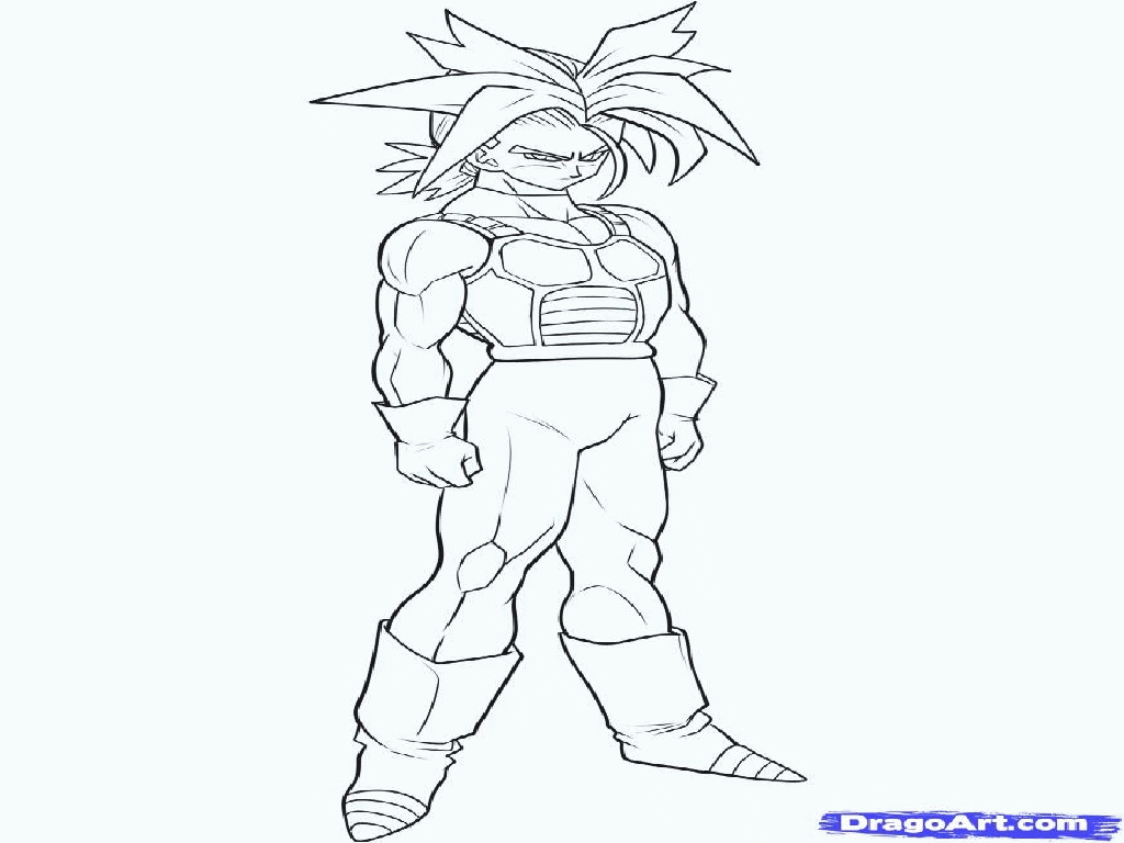 Dragon Ball Z S - Coloring Pages for Kids and for Adults
