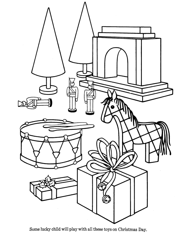 BlueBonkers : Christmas presents, toys and gifts Coloring pages - 11