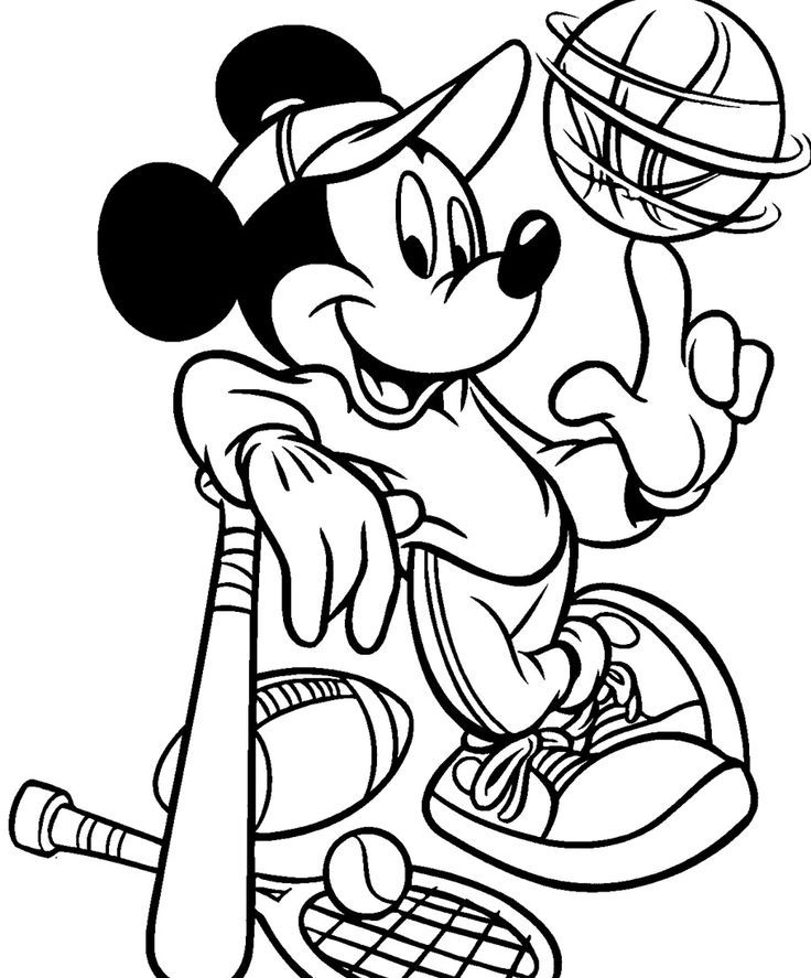 mickey mouse wearing hat coloring pages on coloring book ...