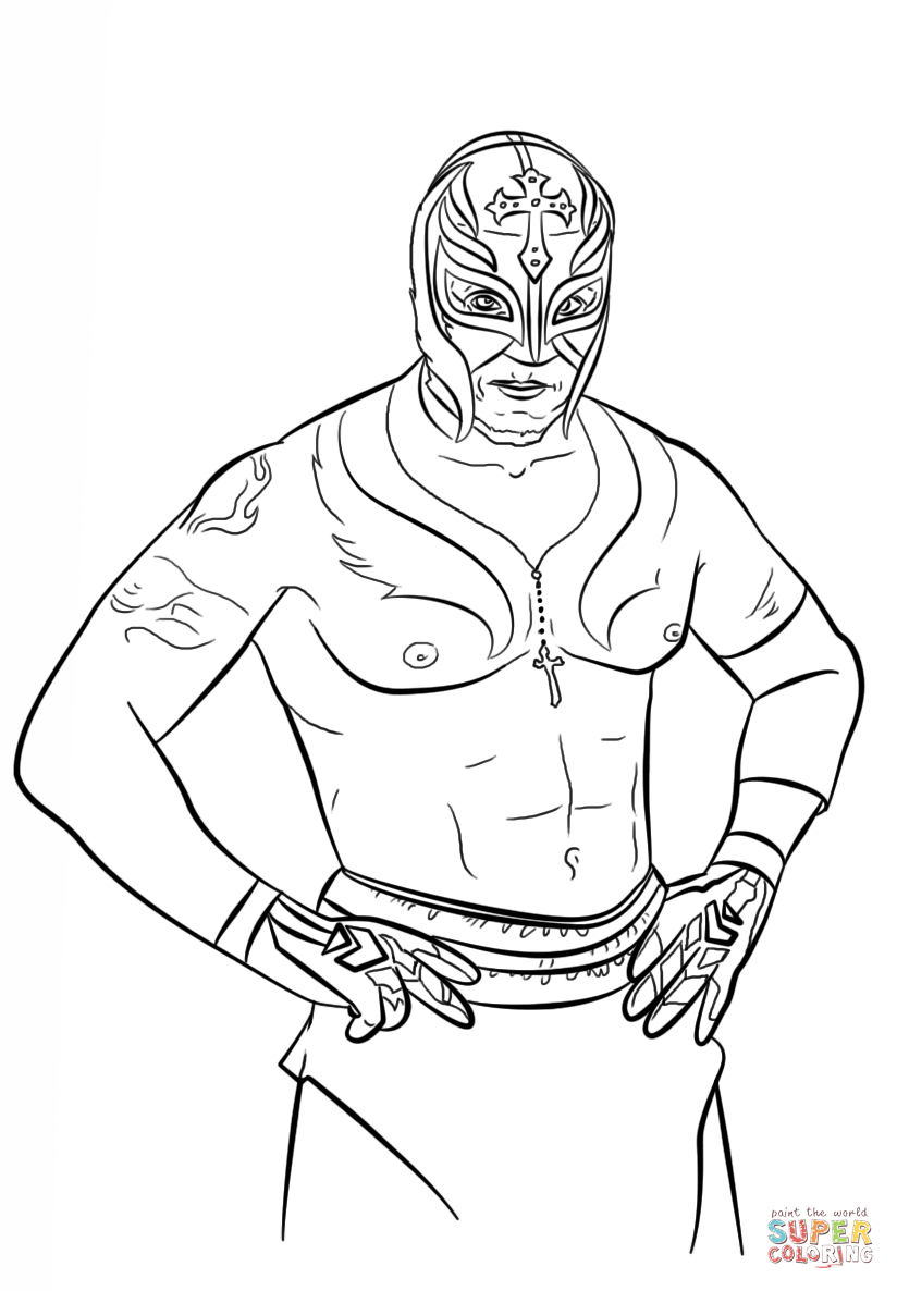 Rey Mysterio coloring page | Free Printable Coloring Pages