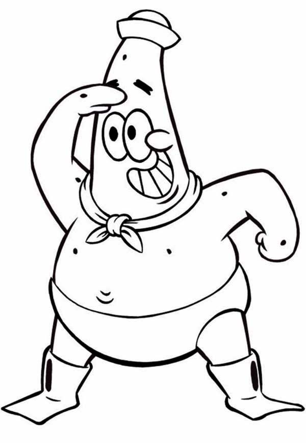 Patrick Starfish Coloring Pages Coloring Home