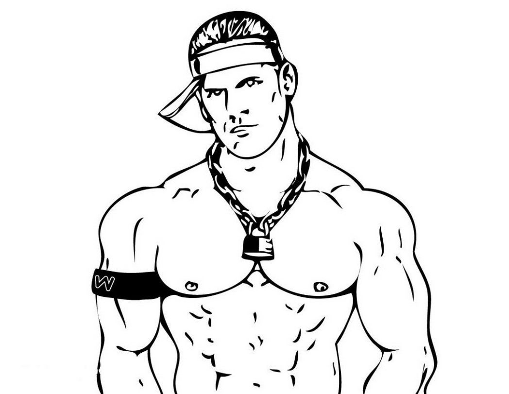 John Cena Coloring Page - Coloring Home